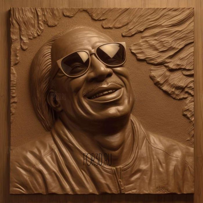 Stevie Wonder 2 stl model for CNC